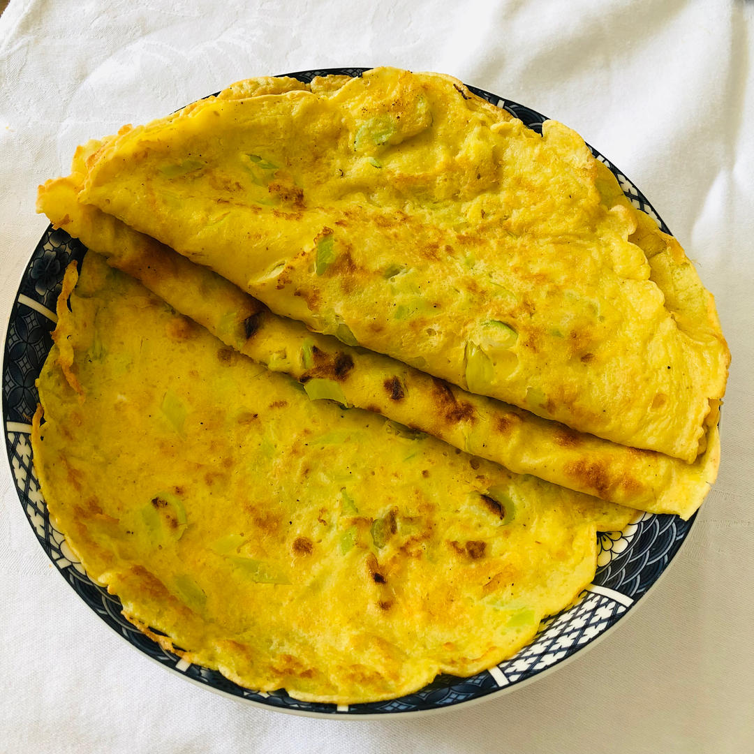 简单快手蔬菜鸡蛋煎饼