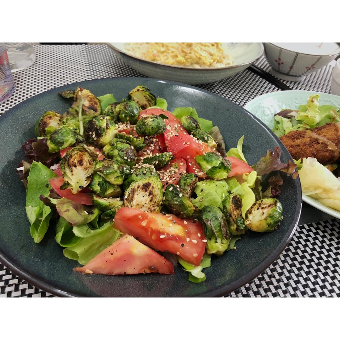 煎孢子甘蓝｜FRIED BRUSSELS SRPOUT