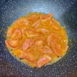 西红柿炒鸡蛋（和油菜）的做法 步骤3