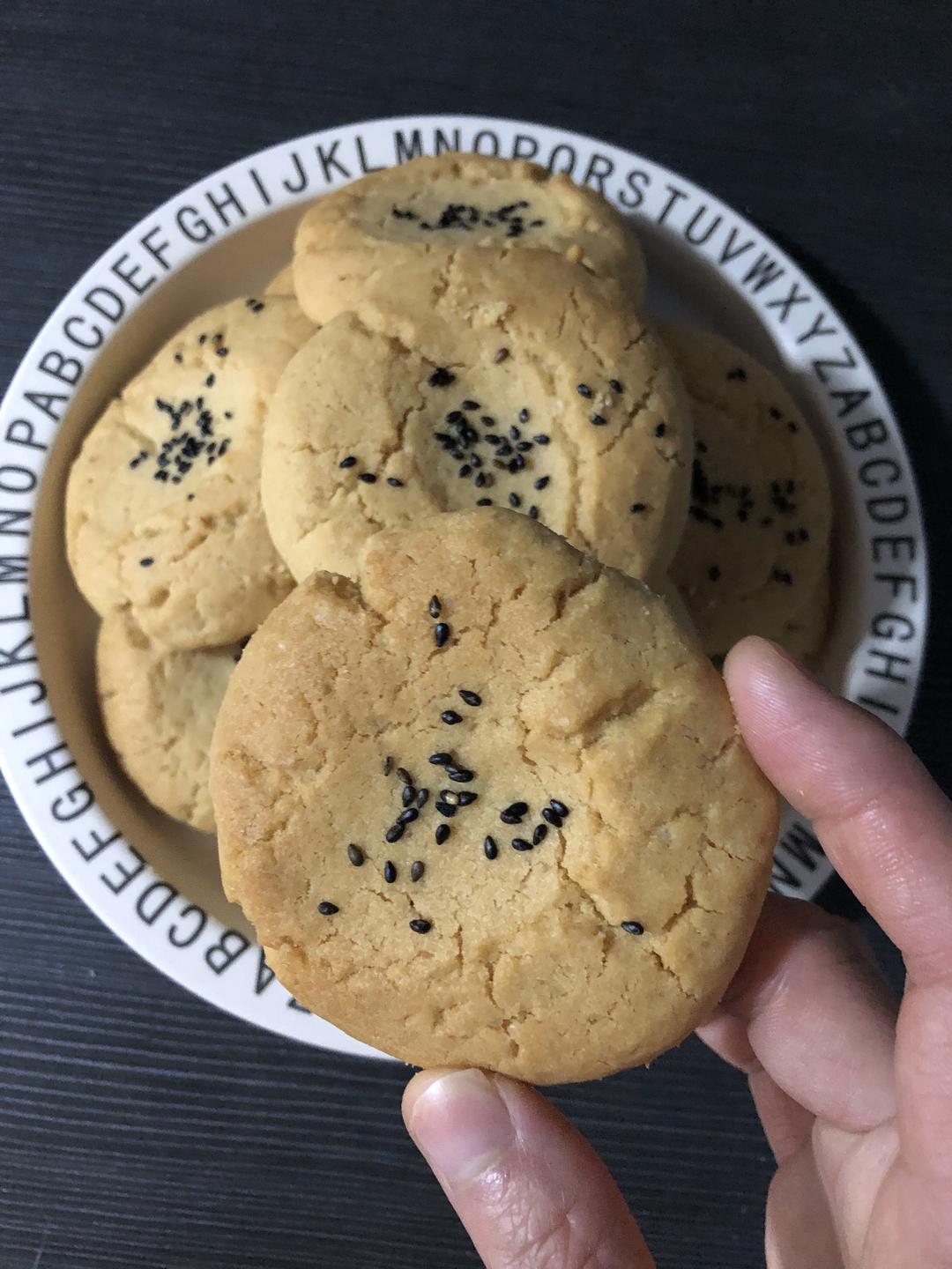 超简单的😋超酥桃酥饼干🍪的做法