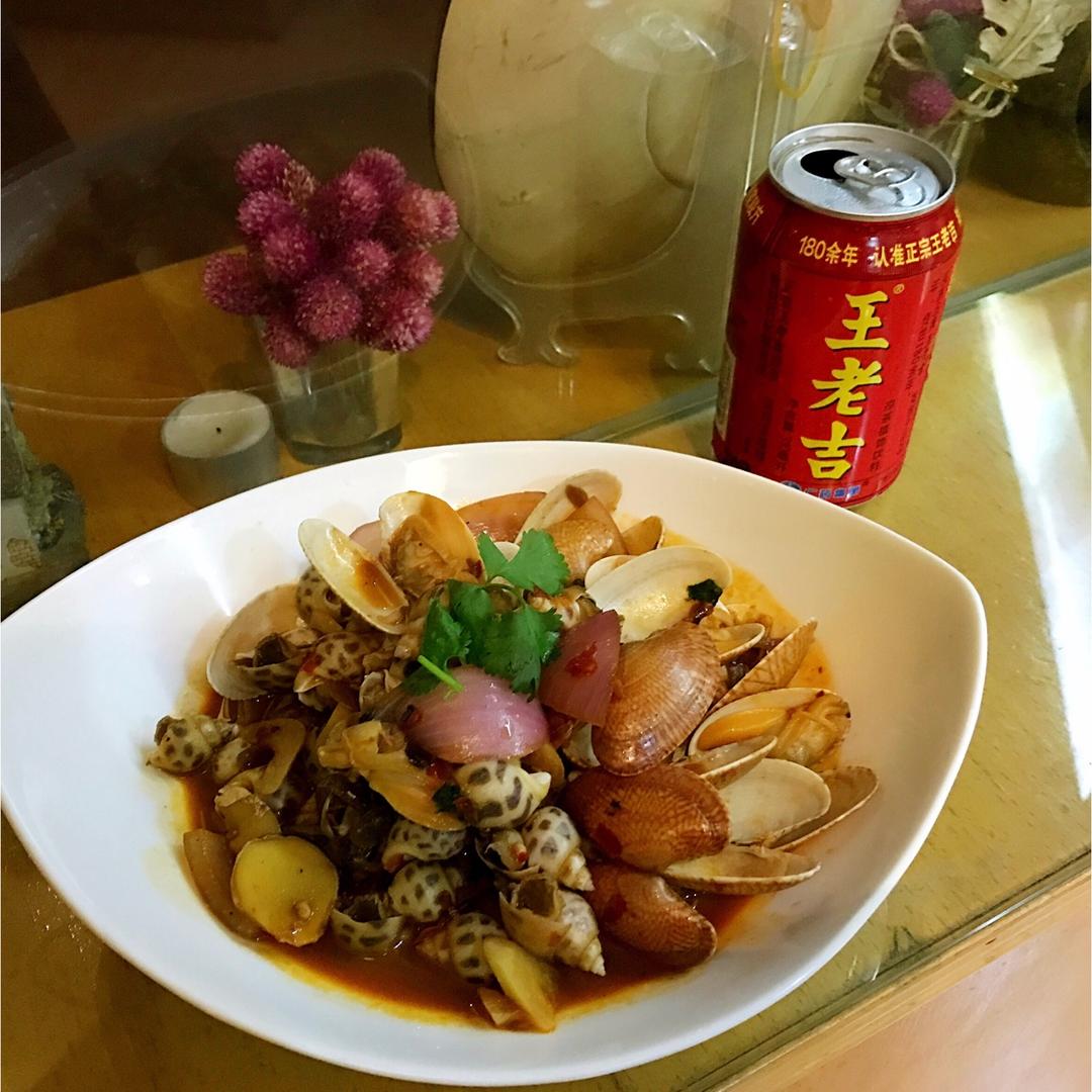 辣炒花螺