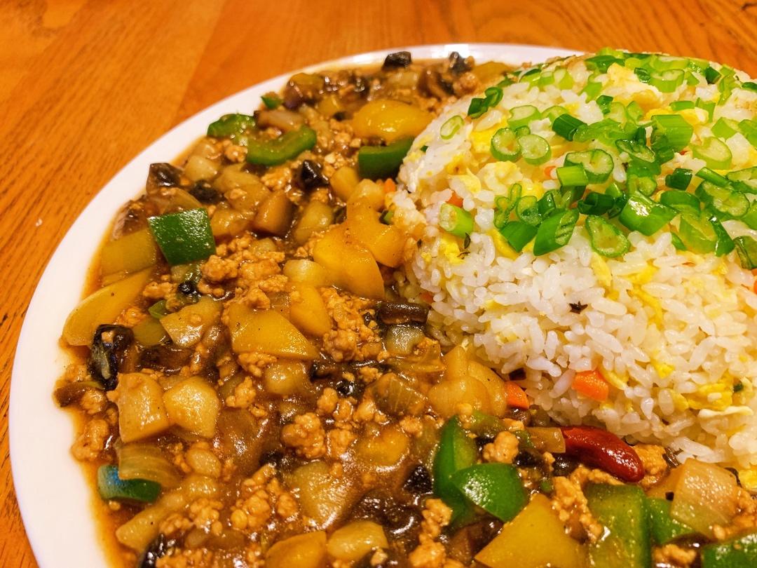 ㊙️香菇土豆肉沫拌饭❗️比外卖还好吃