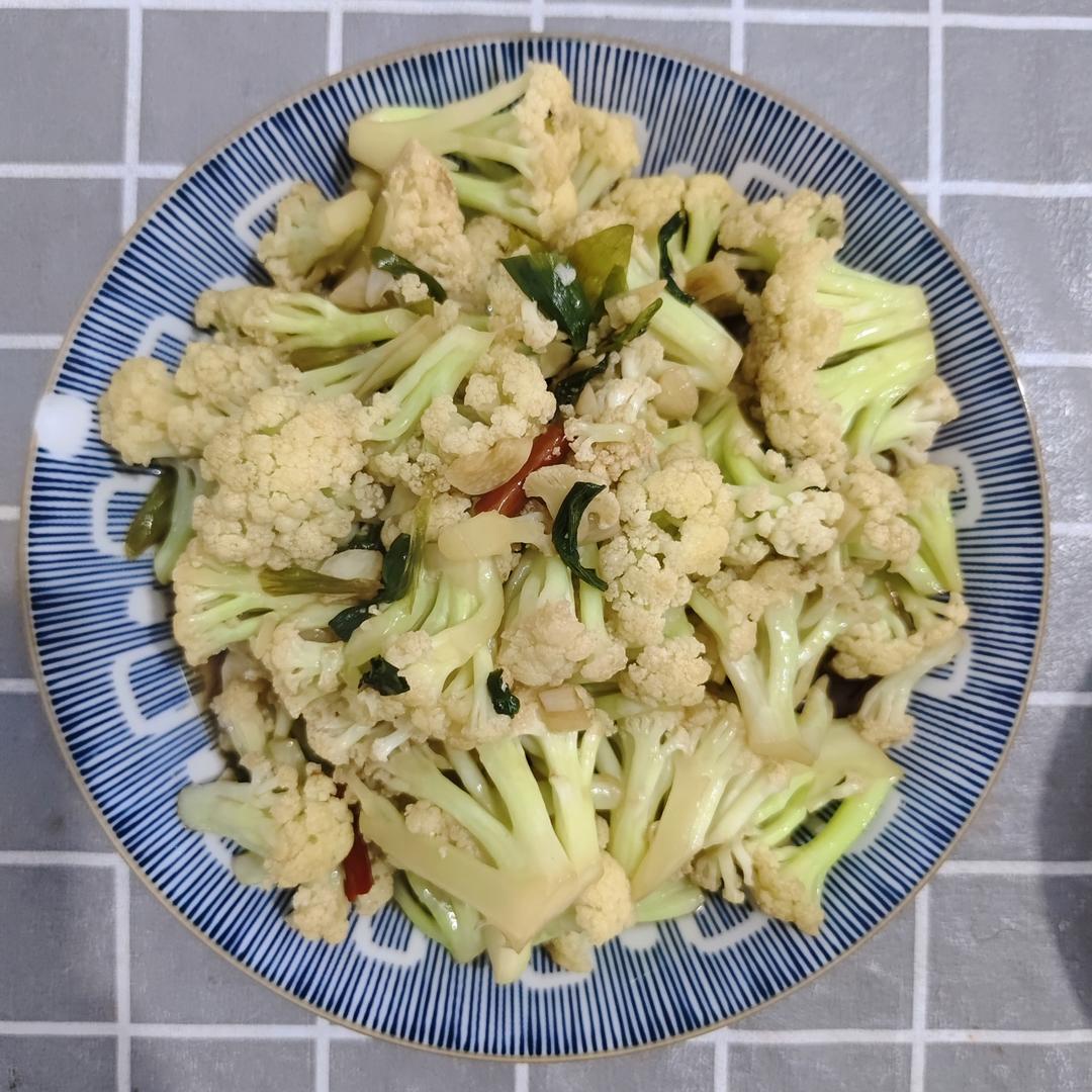 和饭店一个味道的干锅花菜
