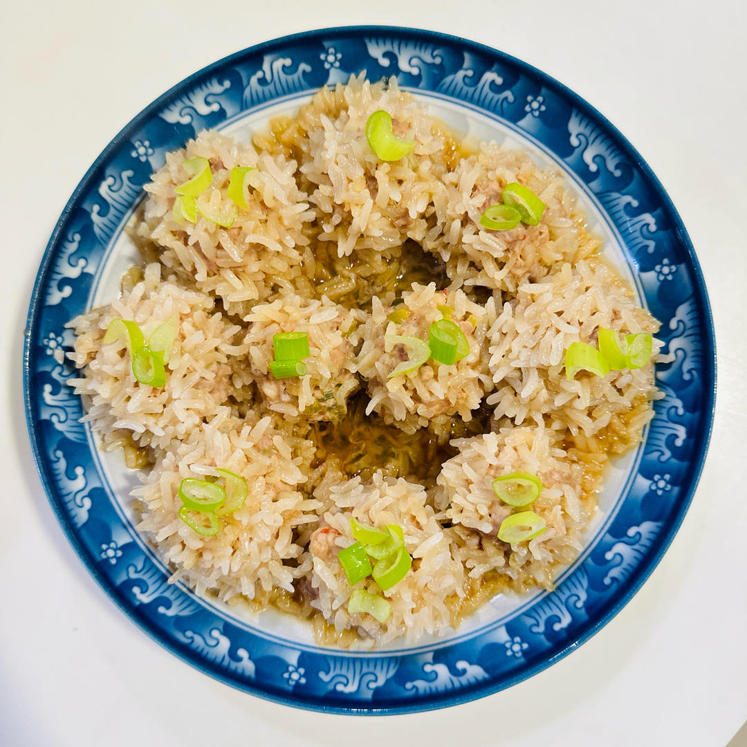 糯米珍珠丸子，年夜饭必备菜，快手蒸菜
