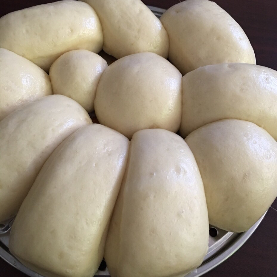 一次性发酵的奶香馒头！