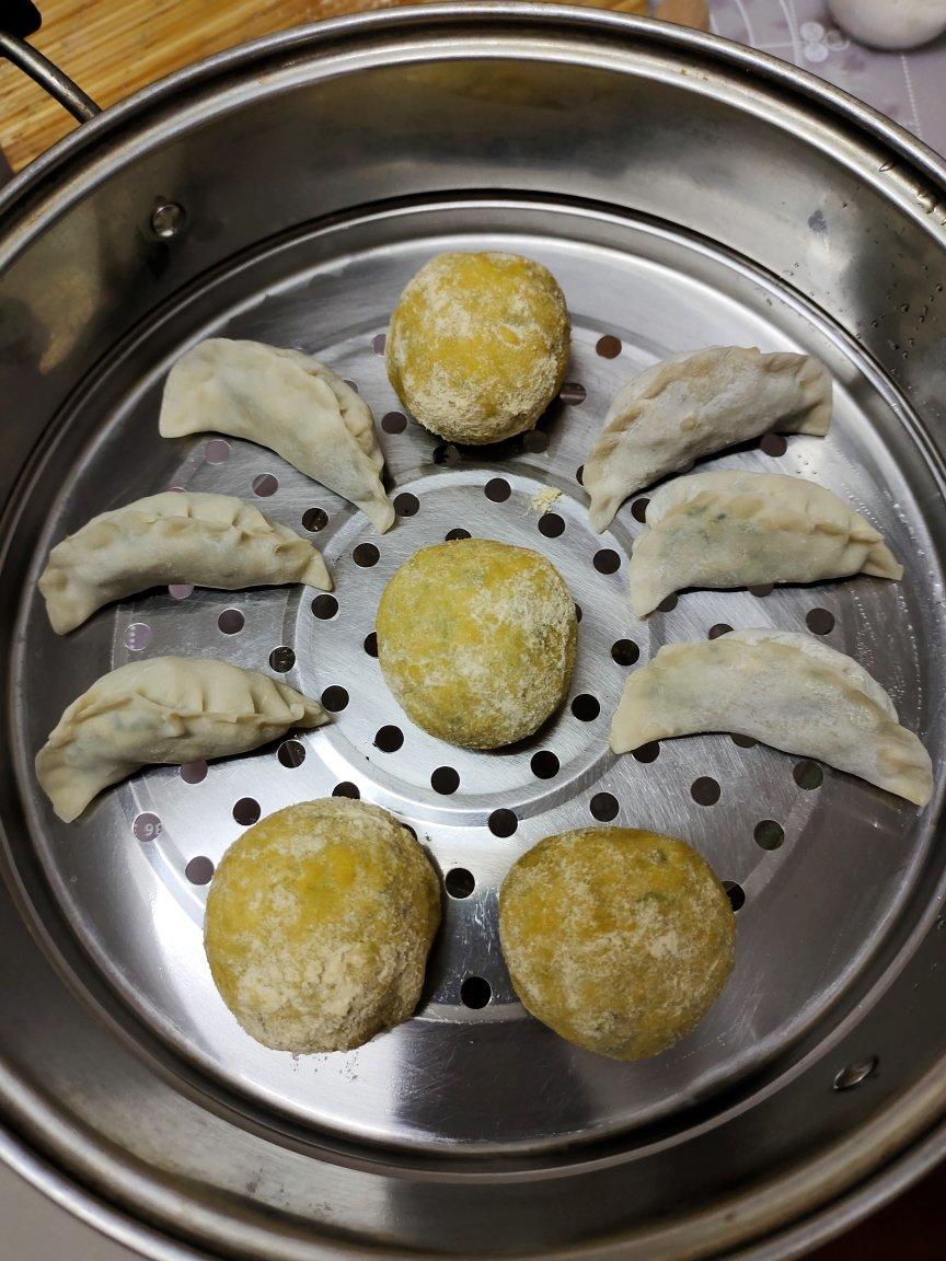 （减脂）玉米面菜团子