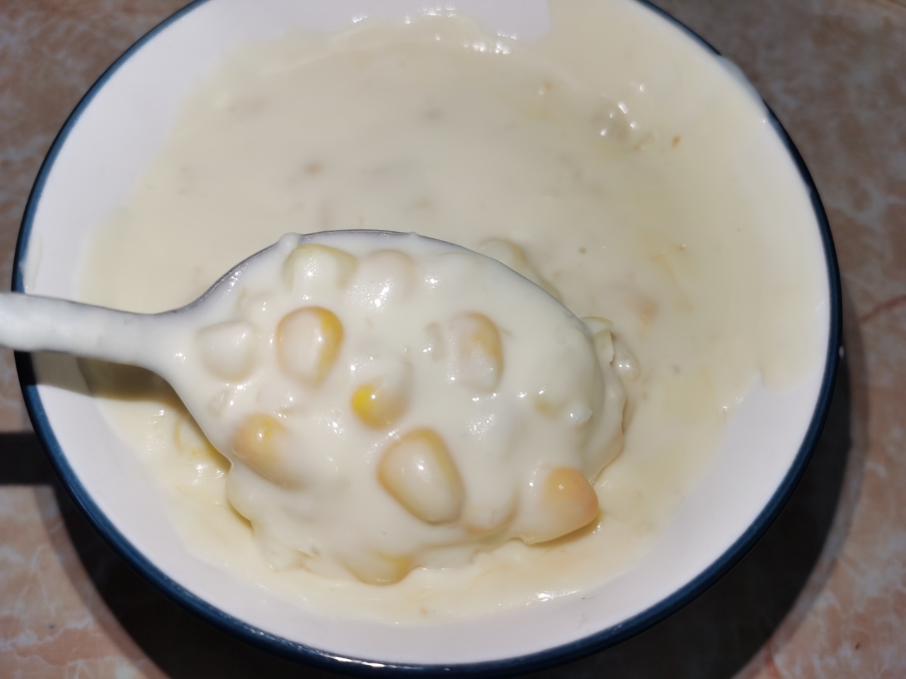 奶油玉米浓汤（消耗打发淡奶油）