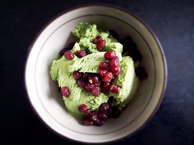 无需搅拌也无冰渣的抹茶冰淇淋