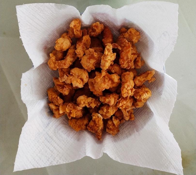 无面包糠版鸡米花（盐酥鸡）