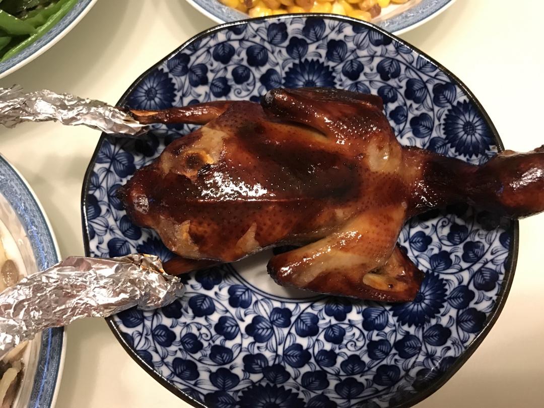 琪琪爱言语做的烤箱版脆皮烤乳鸽(内含脆皮的秘决)烤箱版脆皮烤乳鸽