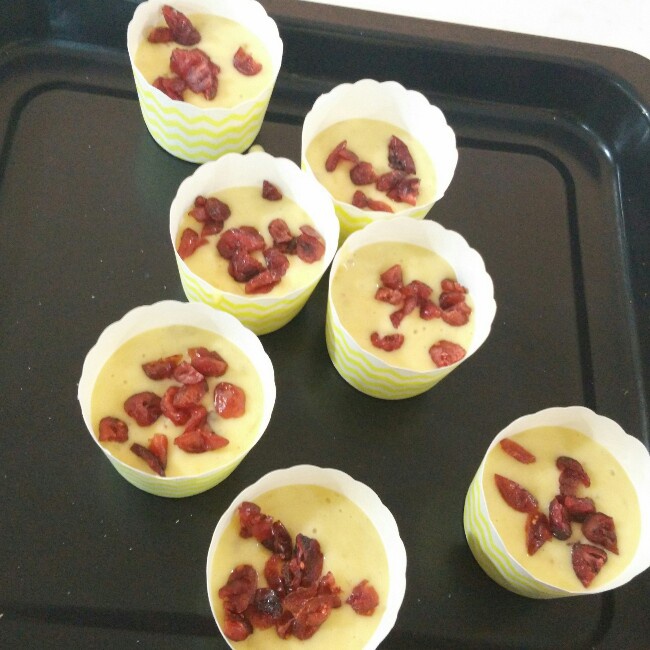 少女心的香蕉蔓越莓玛芬