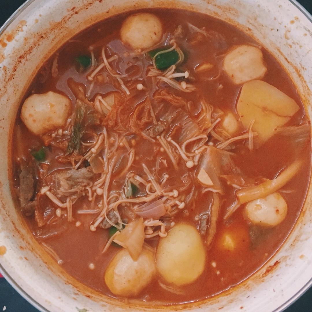 韩式豆腐锅 Korean Tofu Hotpot