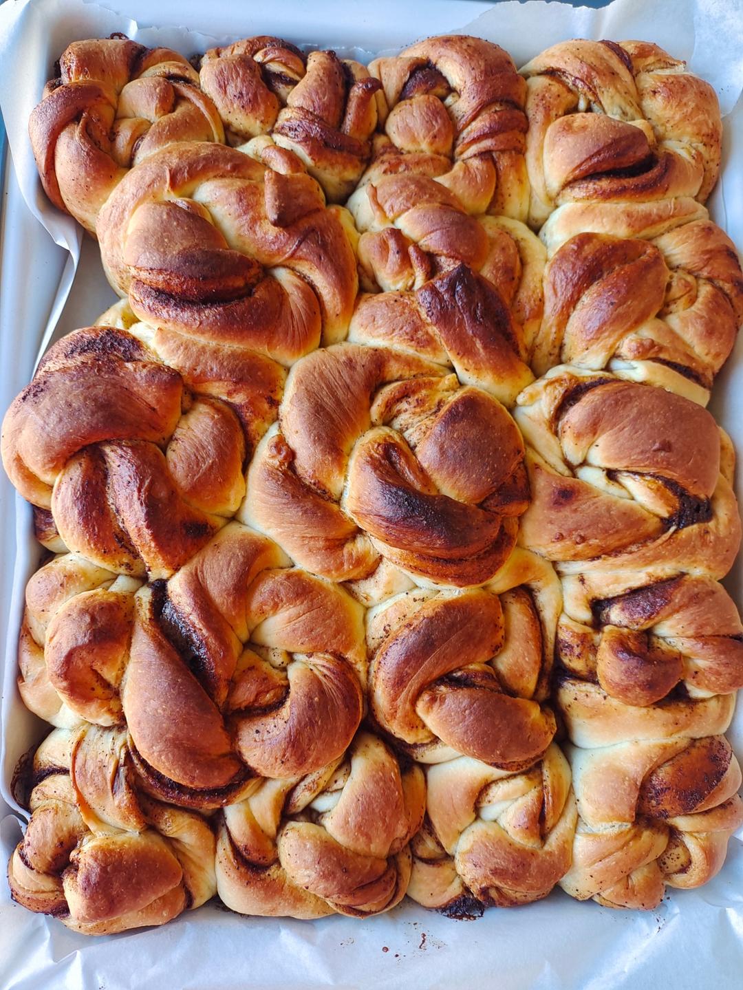 瑞典肉桂卷（附鲜酵母、活性干酵母、即时酵母用量换算公式）