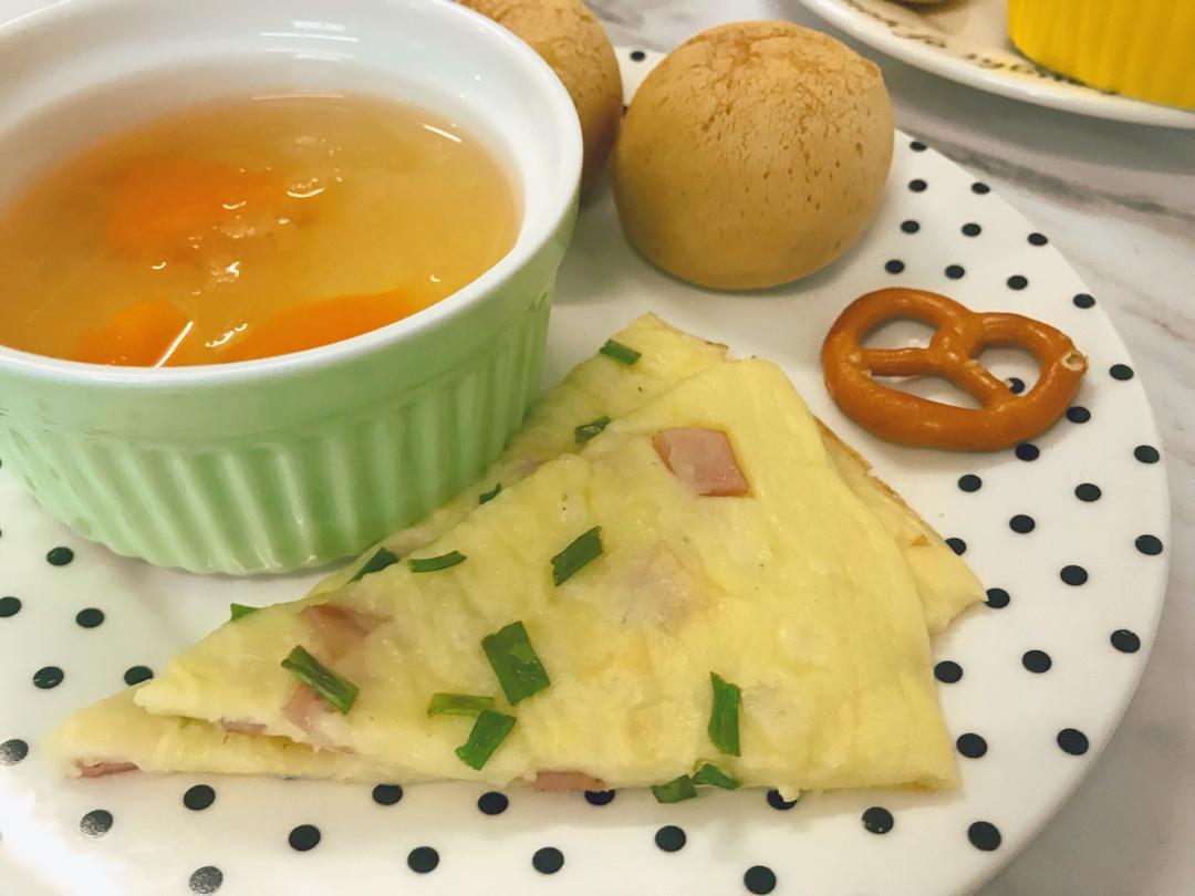 培根香葱鸡蛋饼