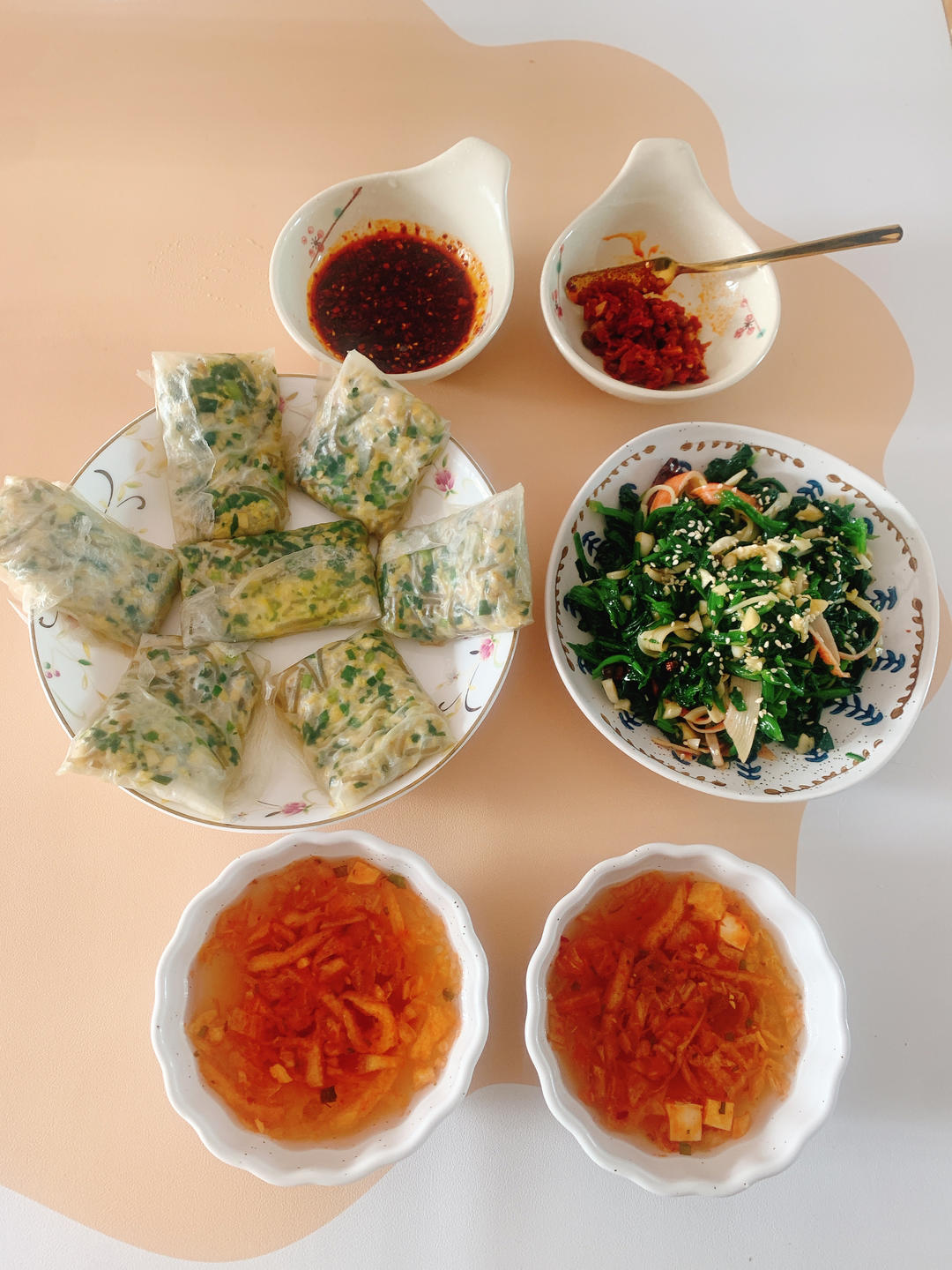 凉拌菠菜(家传秘方)