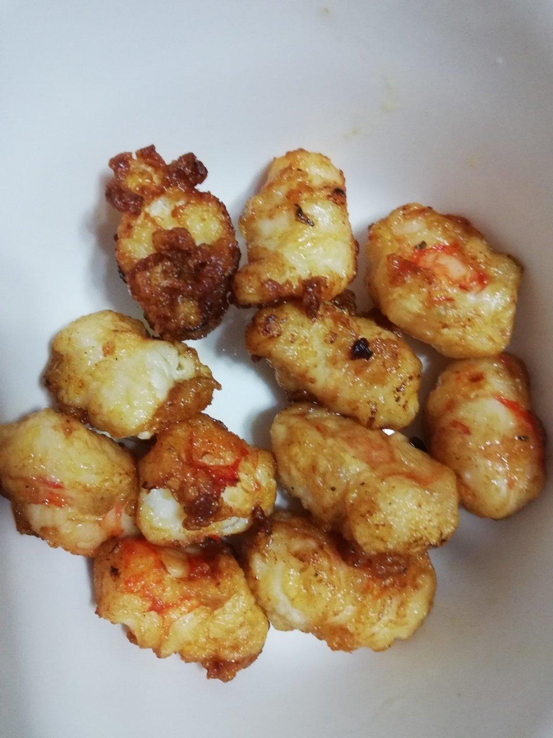 阿根廷红虾：炸虾球
