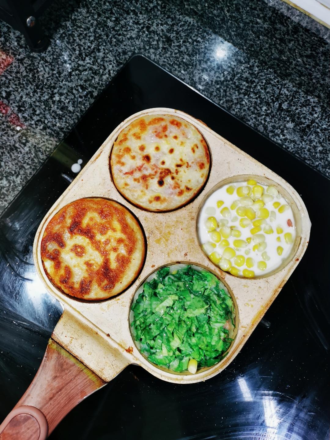 早餐霸王~沉甸甸鸡蛋汉堡
