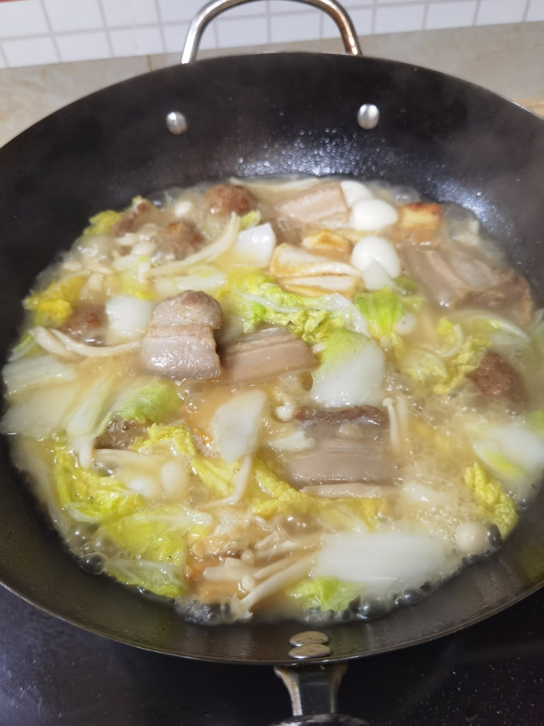 秋冬必吃❗️五花肉烩菜锅的做法 步骤9