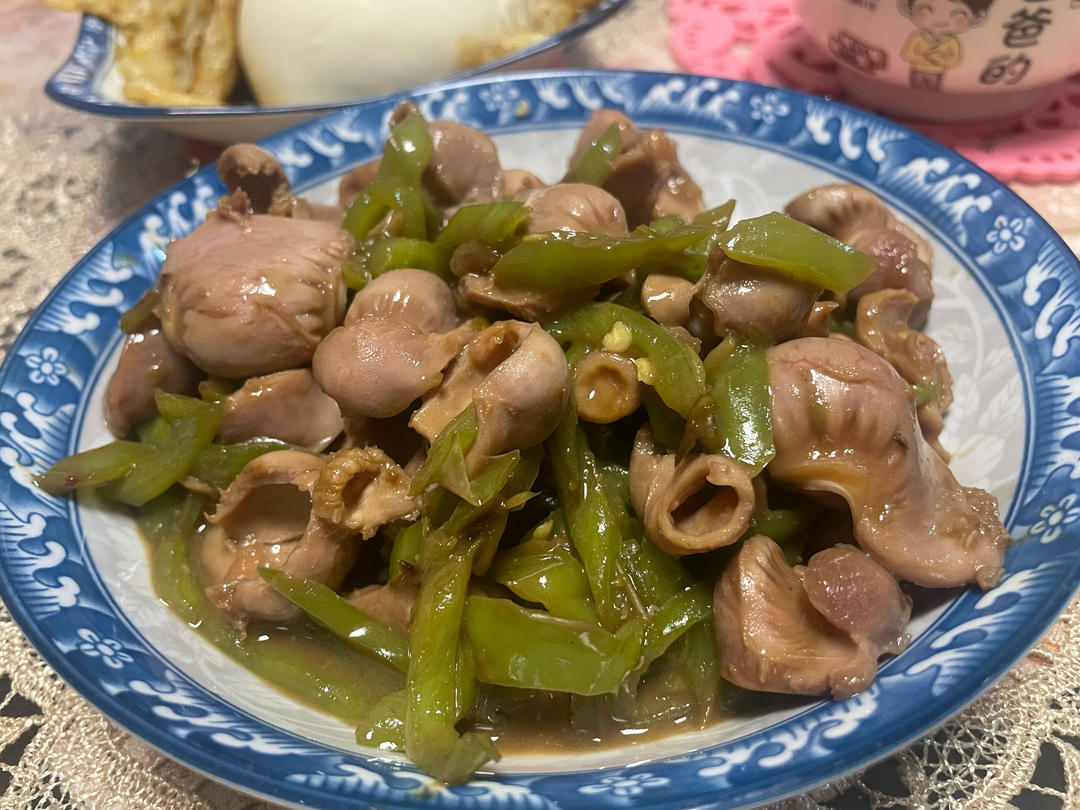 巨好吃的青椒炒鸡胗