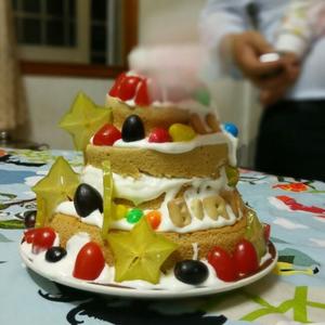 開心G的1岁生日蛋糕的做法 步骤11