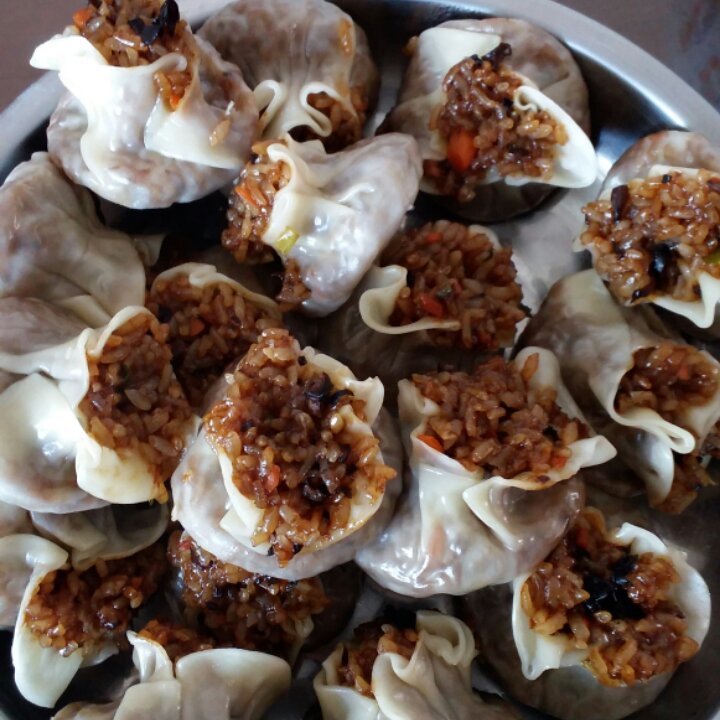 简易糯米烧卖（附烧卖包法）