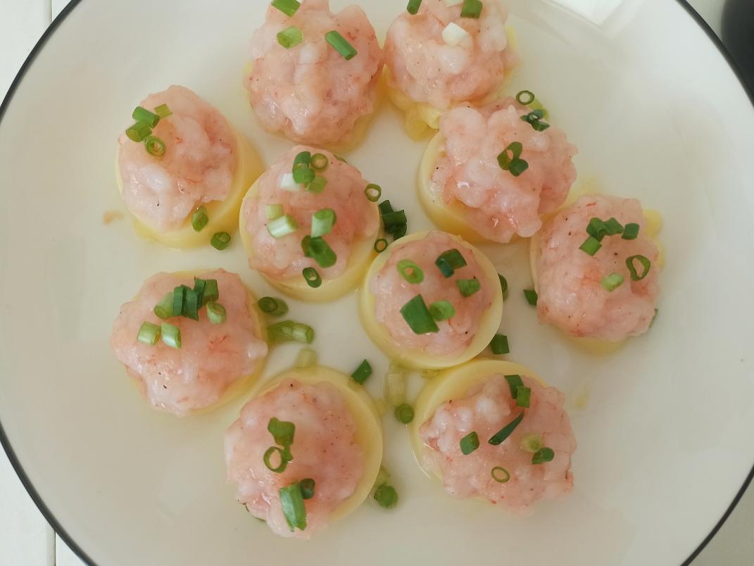 虾滑玉子豆腐【十分钟快手纯蒸】的做法
