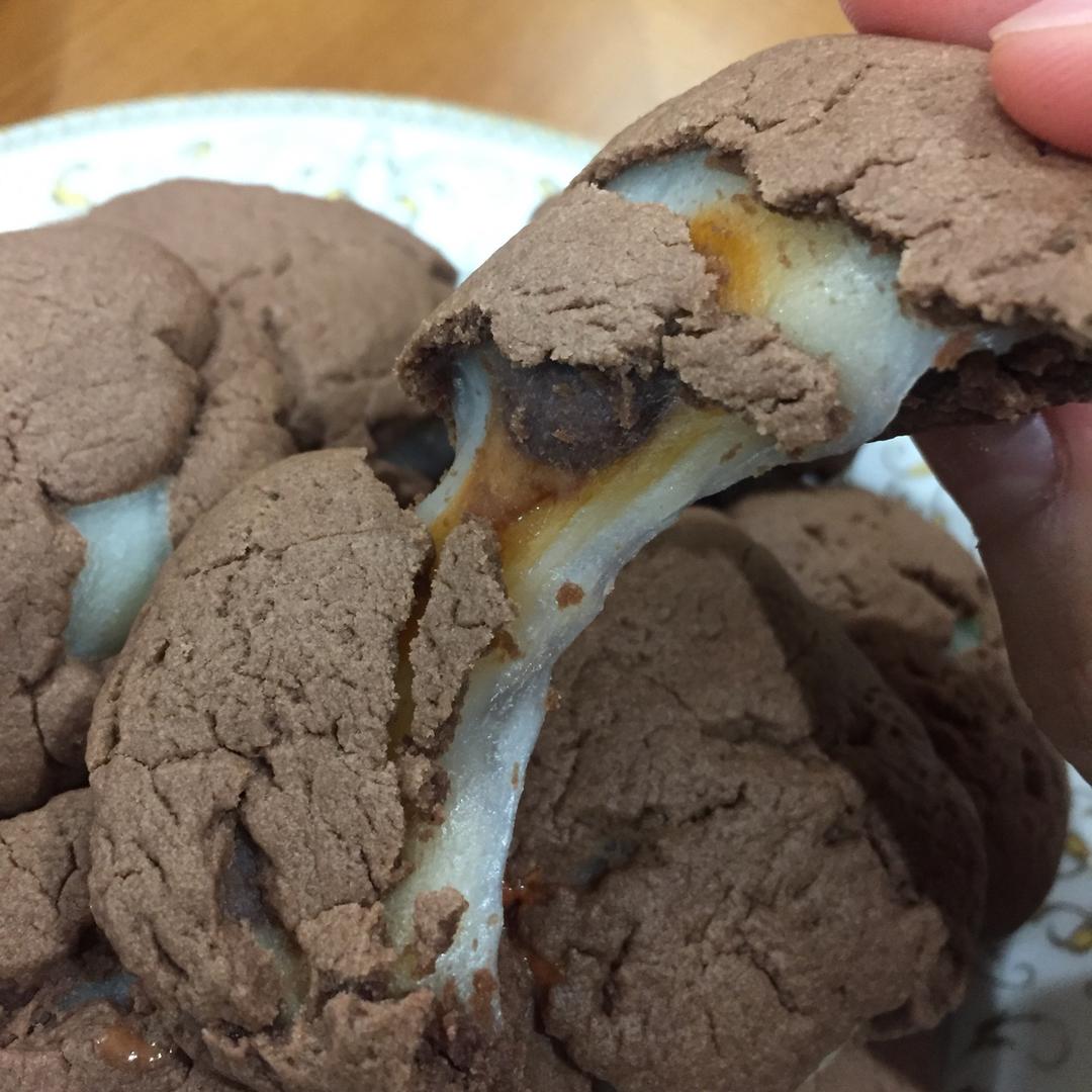 麻糬爆浆软心曲奇 冷了之后依旧Q弹 防爆配方