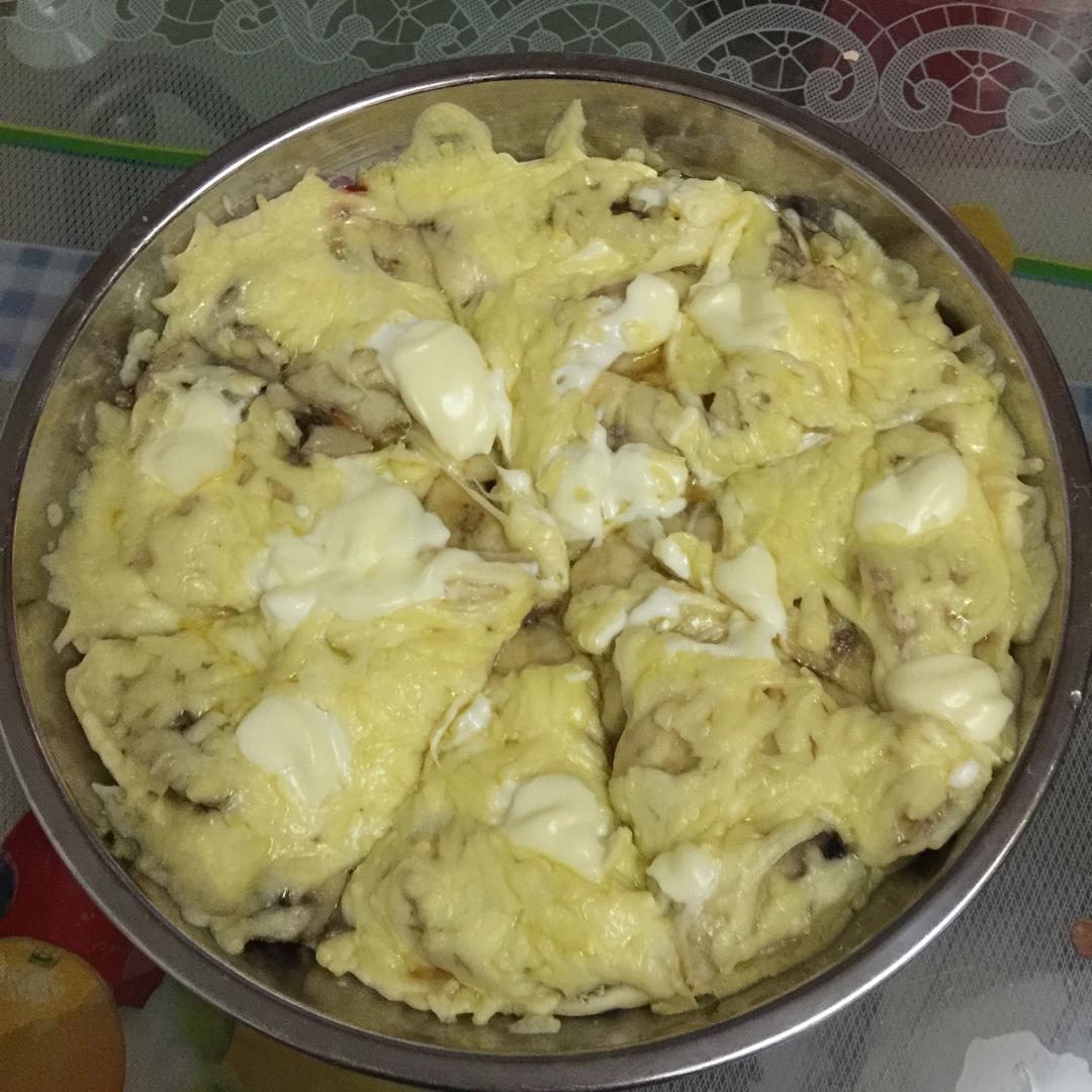 香蕉薄底披萨