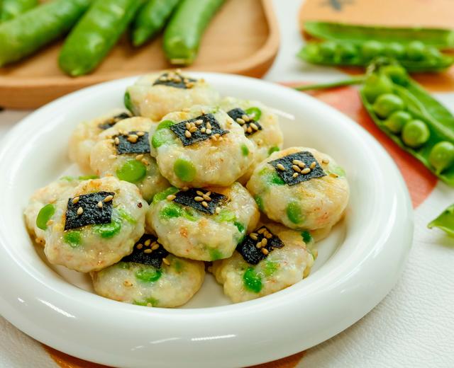 鲜虾豌豆豆腐饼【宝宝辅食】