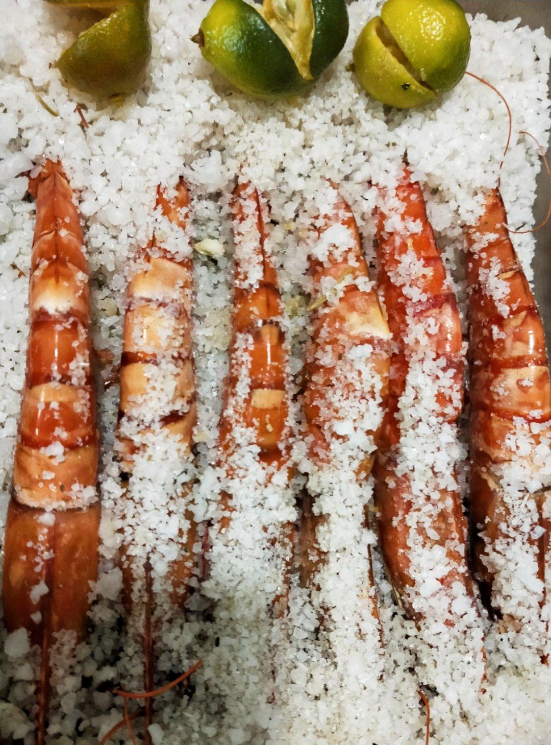 盐烤虎虾（盐焗大虾🦐）