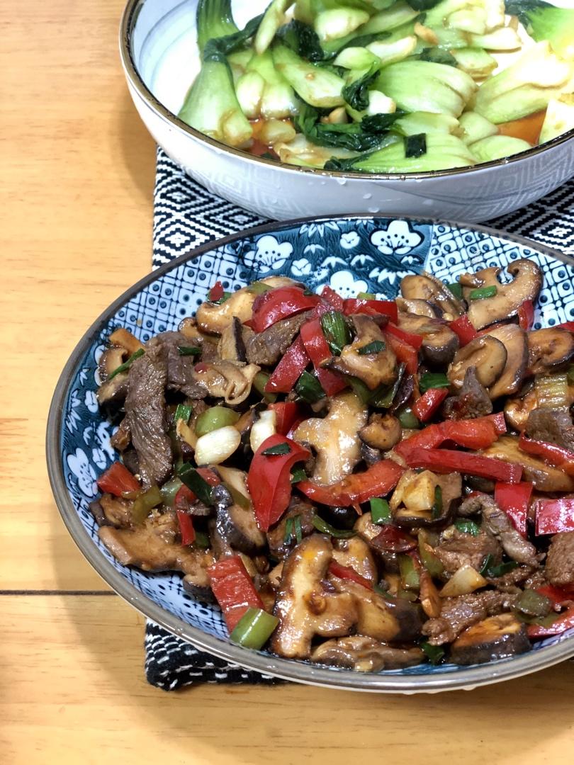 酱爆香菇牛肉