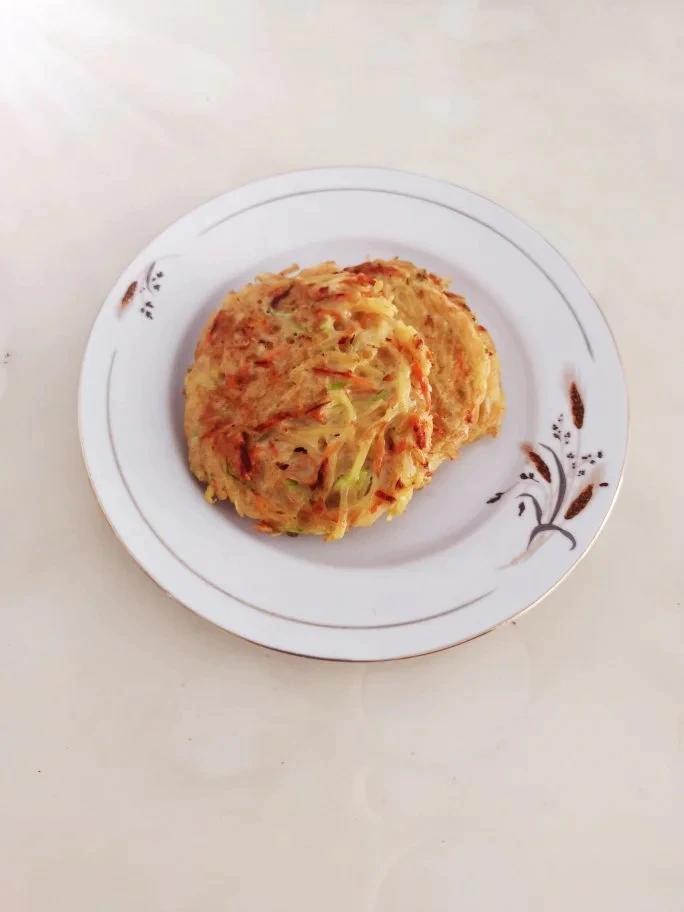 快手早餐--土豆丝鸡蛋饼