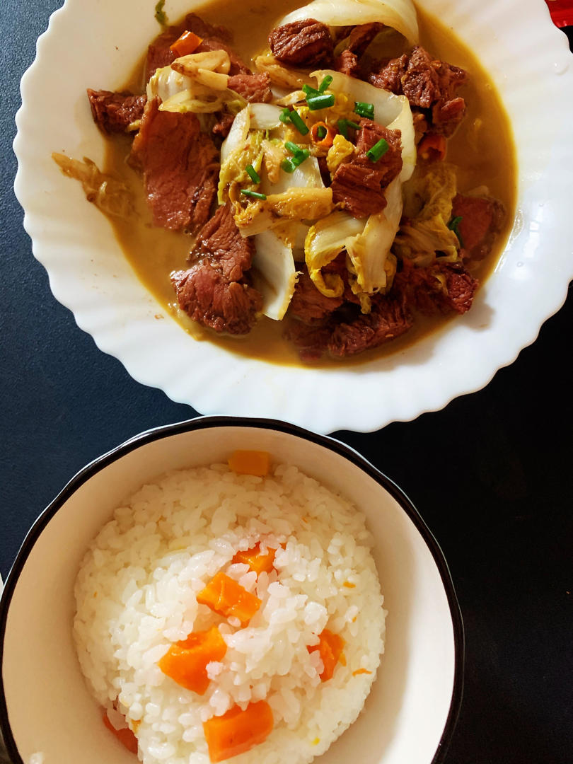 白菜烧牛肉
