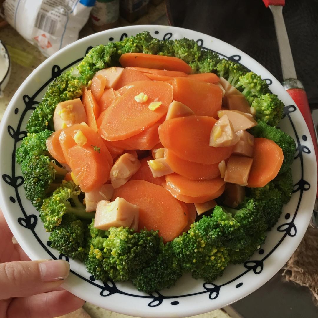 三色鸡丁（西兰花玉米胡萝卜版）