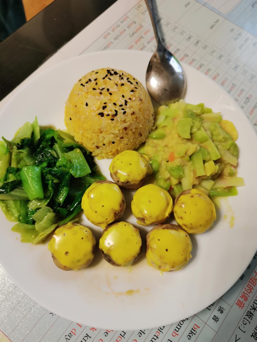 芝士鲜肉虾滑口蘑🍄