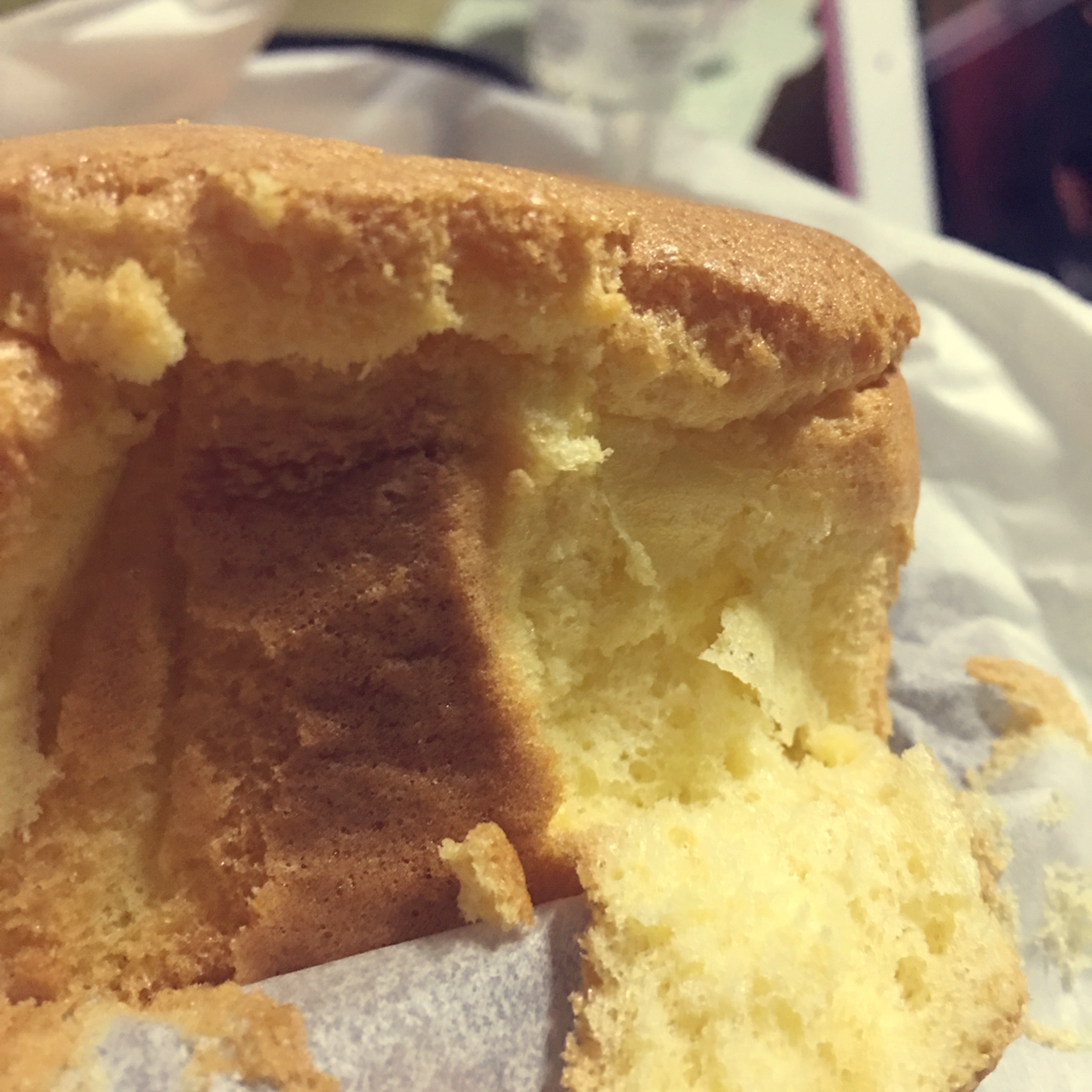 6寸原味戚风蛋糕