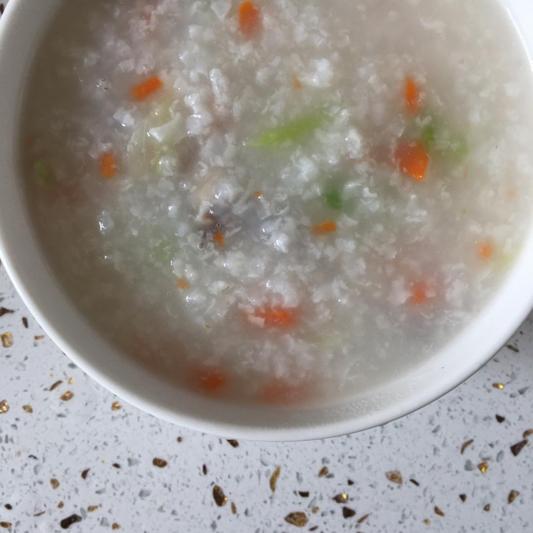 剩饭版香菇鸡肉粥