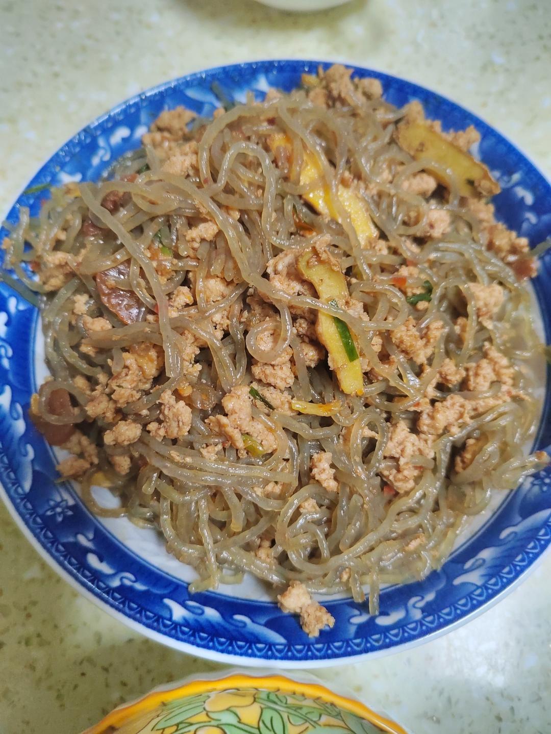 蚂蚁上树(肉末炒粉丝)超下饭‼️十分钟搞定