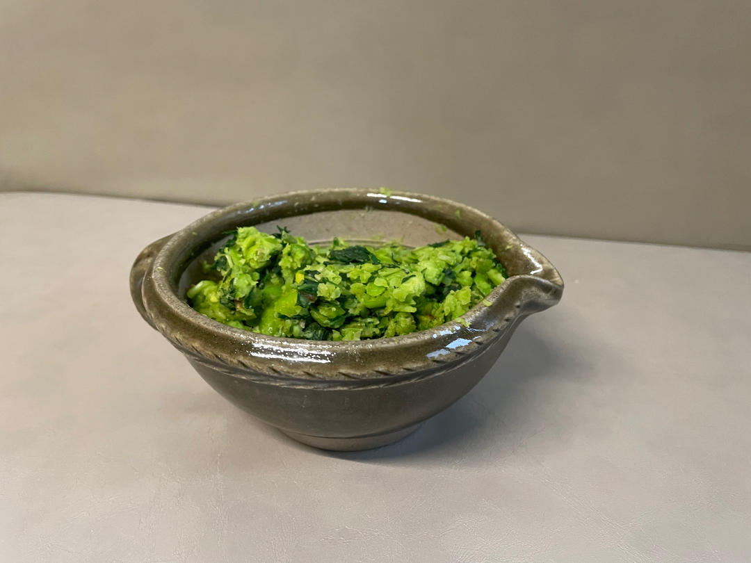 马兰头蚕豆泥
