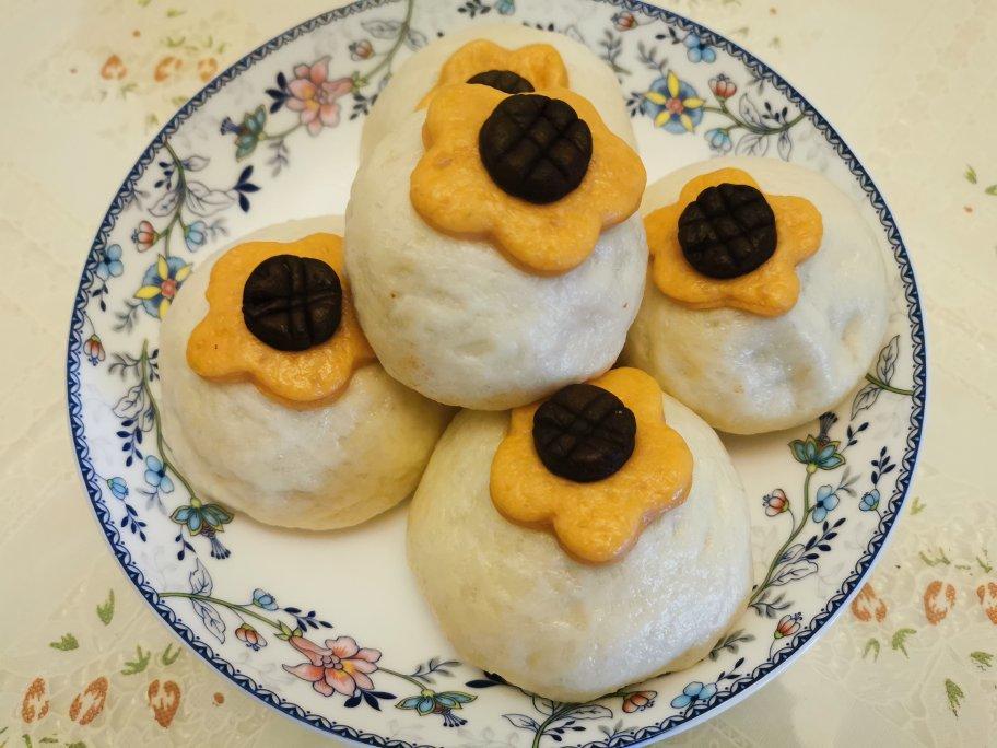 葵花豆沙包
