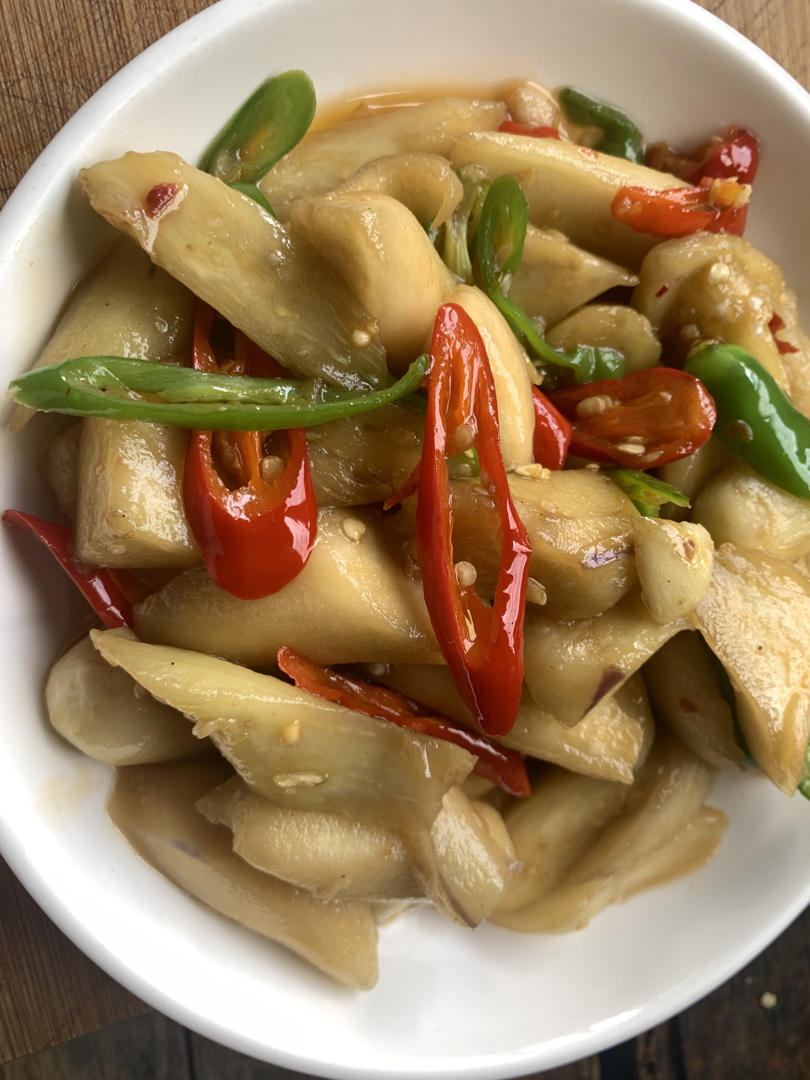 不费油❗不变色❗好吃下饭的青椒炒茄子