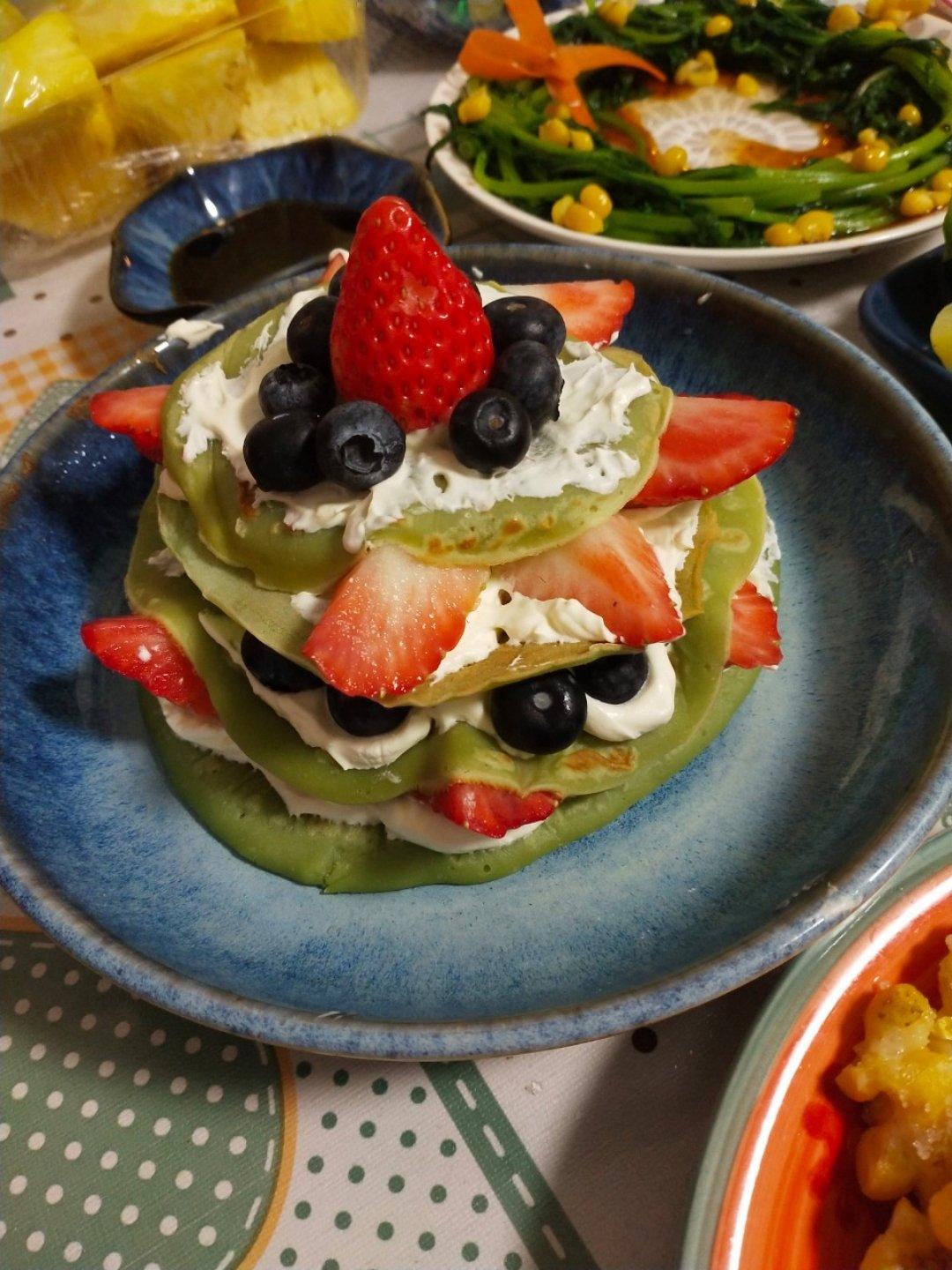 免烤箱❗️高颜值巨好吃的圣诞树松饼蛋糕🎄手把手教你做，让我们一起快乐过圣诞。