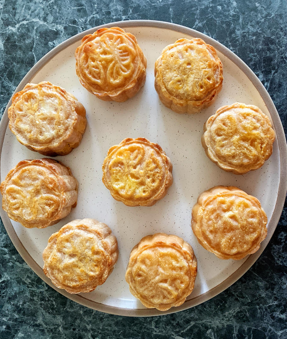 金沙奶黄月饼