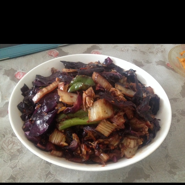 爆炒紫甘蓝