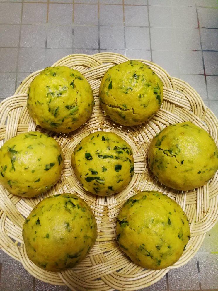 玉米面菜窝头