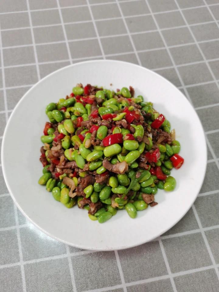 爆香巨下饭“毛豆炒肉”