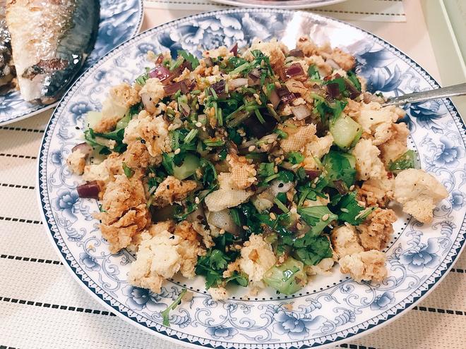 东北轻食😂冻豆腐沙拉的做法