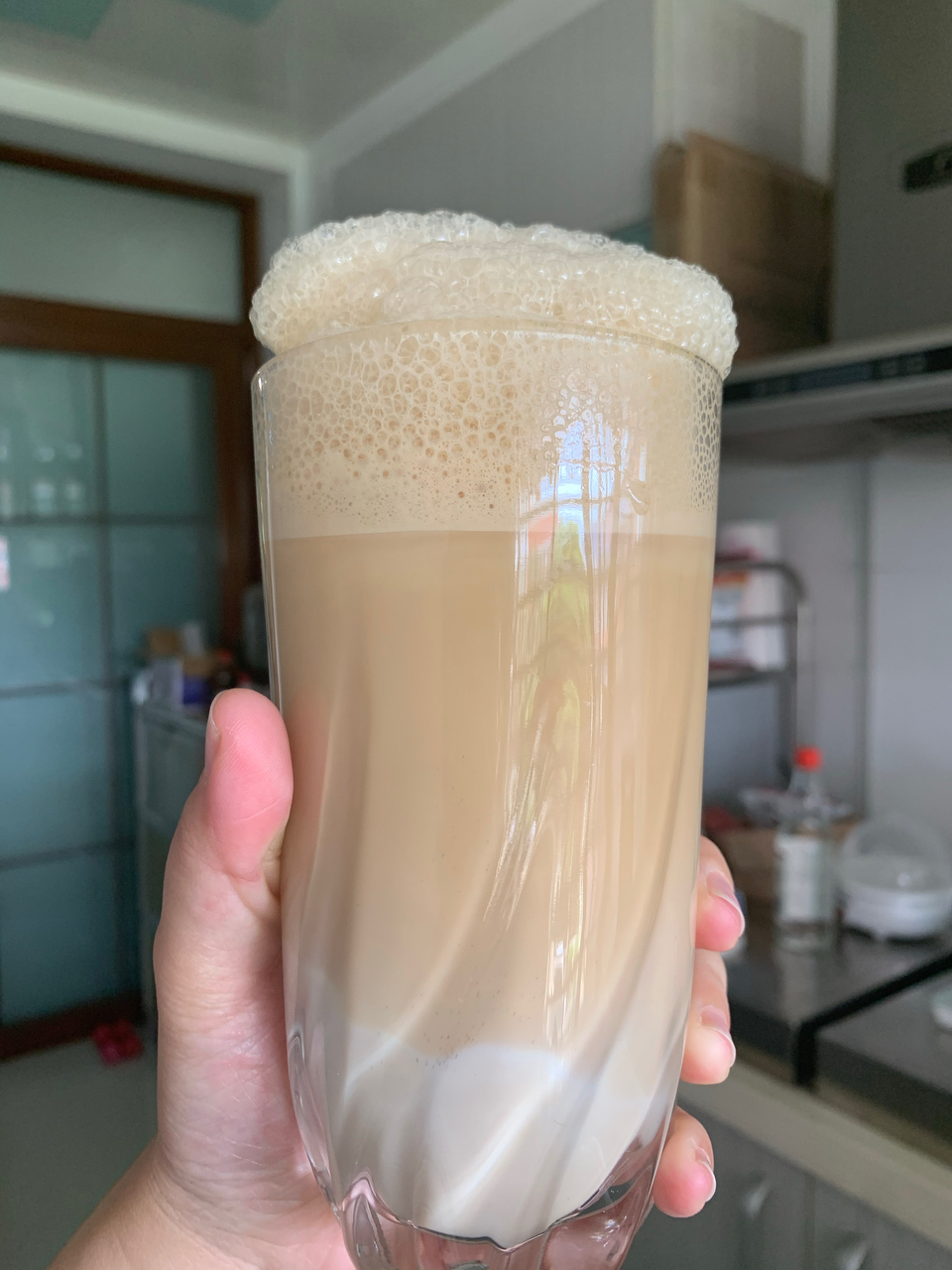 韩国爆火咖啡奶泡