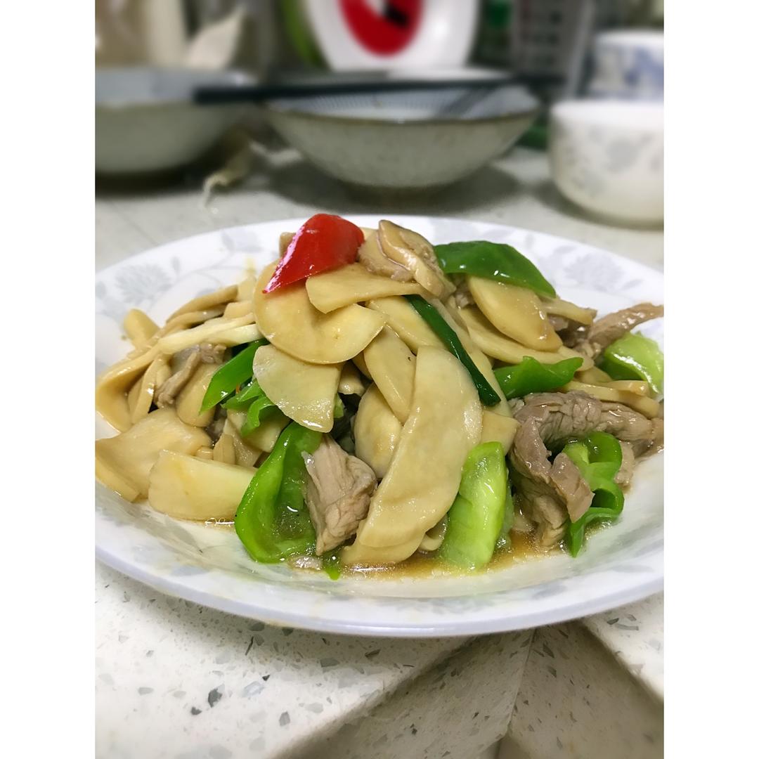 杏鲍菇炒肉片