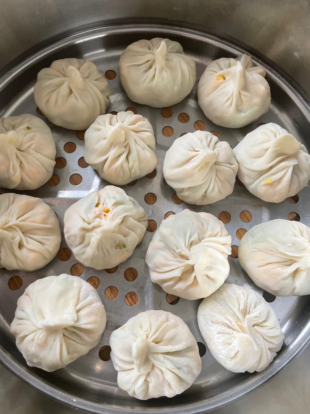 西葫芦鸡蛋水饺皮蒸包的做法 步骤8